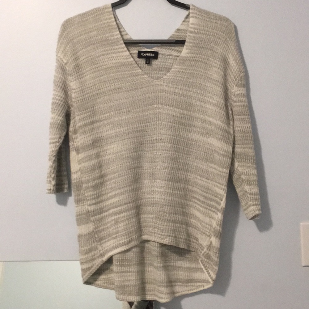 Express grey sweater